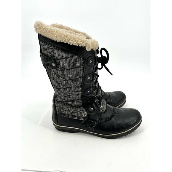 JBU Black and Gray Lace-Up Winter Boots - Picture 2 of 7